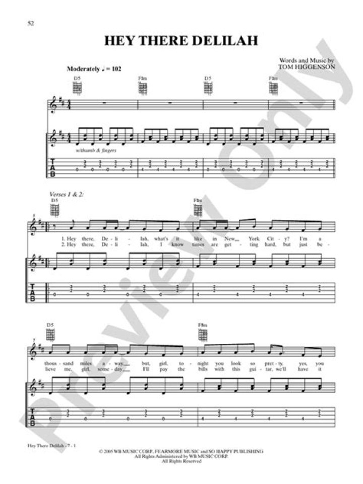 Hey There Delilah Chords: A Comprehensive Guide to Mastering This Classic Song